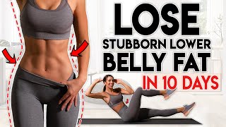 LOSE BELLY FAT in 10 Days lower belly  8 minute Home Workout [upl. by Ordnagela]