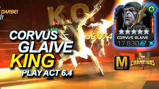 ACT 64  CORVUS GLAIVE KING PLAY  MCOC CORVUS GLAIVE GAME PLAY [upl. by Yenittirb]