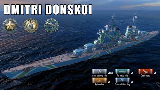 Dmitri Donskoi  128K Damage  World of Warships Blitz 2k 60fps [upl. by Magdalen]