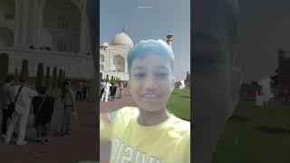 Taj Mahal 360 degrees tajmahal funny love viralshorts mummy [upl. by Aicilat]