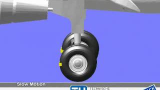 SIMPACK Multibody Simulation MBS  Aerospace  Aircraft Landing [upl. by Aiak799]