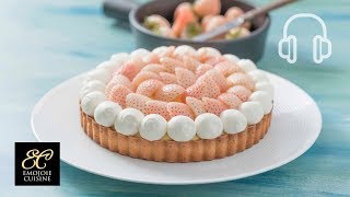 White Strawberry Tart Recipe [upl. by Aliekahs794]