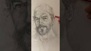 Pencil portrait process of keithmorange pencilportraits drawingfaces [upl. by Oremar]