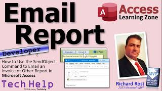 How to Use the SendObject Command to Email an Invoice or Other Report in Microsoft Access [upl. by Jerad114]