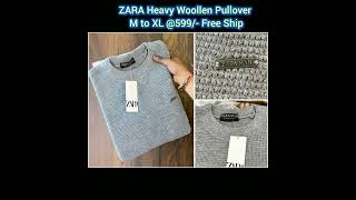 DC 2512 ZARA Premium Heavy Woollen Pullover for this winter M to XL 🍀 7016212330 [upl. by Moyer]