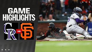 Rockies vs Giants Game 1 Highlights 72724  MLB Highlights [upl. by Laohcin397]