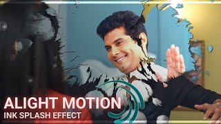 AE like smooth ink splashblot transition in alight motion Alight motion tutorial  ink transition [upl. by Philbin]