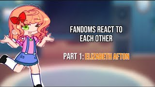 Fandoms React To Each other  introduction  PART 1  Elizabeth Afton  No canon  au  Mistakes [upl. by Scheer]