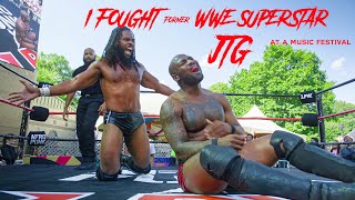 Former WWE Superstar JTG Vs Oni King at afropunk  Brooklyn Vs Brooklyn [upl. by Atnas]