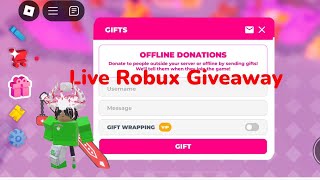 🔴LIVE ROBUX GIVEAWAY TO VEIWERS ON PLS DONATE🔴 roblox robuxgiveaway robuxgiveaway roblox [upl. by Enalda]