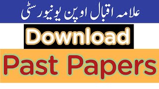 Aiou Past Paper Solved Download  Past Paper Matric  Ba  Fa  Past Paper English [upl. by Notseh]