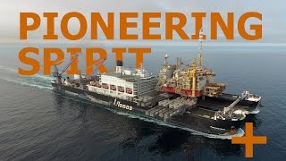 Pioneering Spirit first heavy lift HD [upl. by Lourdes]