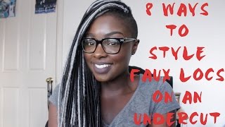 8 Ways To Style Faux Crochet Locs On An Undercut  Protective Style  Elevate Styles [upl. by Eisnil]