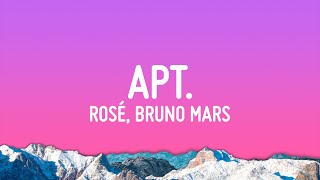 ROSÉ amp Bruno Mars  APT Lyrics [upl. by Jehial]