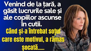 Venind de la țară a găsit lucrurile sale și ale copiilor ascunse Când șia întrebat soțul de ce [upl. by Boyd]