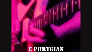 E Phrygian modescale Groove Backing Track [upl. by Hgielek870]