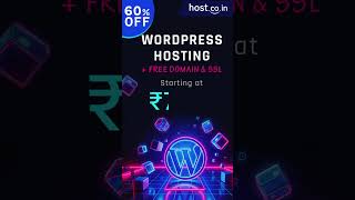 Best WordPress Hosting Deal in India – 60 OFF hostcoin webhosting [upl. by Alberik]