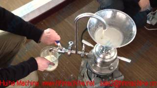 Laboratory colloid mill grinding soyabean operation video [upl. by Atived121]