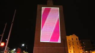 Outdoor Projection Mapping Advertisment [upl. by Novelia]