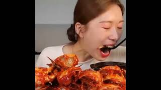 ASMR SPICY MARINATED CRAB EATING VIDEO BONITABIT [upl. by Torr]