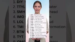 Abbreviations englishlearnenglishvocabularyenglishgrammar [upl. by Eninnaj377]