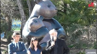 大熊猫铜雕落成揭幕仪式在博瓦尔动物园举行Beauval dévoile une sculpture magistrale de pandas [upl. by Wilbert]