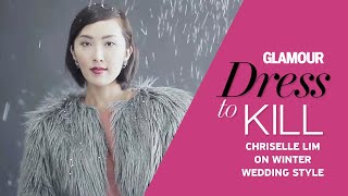 What to Wear for a Winter Wedding Outfit  Dress to Kill  Chriselle Lim Style Tips  Glamour [upl. by Amir922]