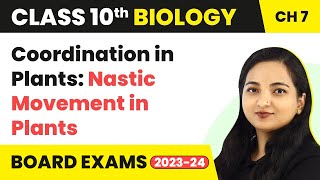 Coordination in Plants Nastic Movement in Plants  Class 10 Biology Chapter 7 [upl. by Berkow]