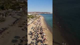 Plaka Beach Naxos Short naxos greece summer cyclades beach dji drone mini4pro [upl. by Radloff537]