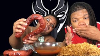 KIELBASA SAUSAGE AND NOODLE DINNER  MUKBANG [upl. by Odyssey]