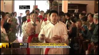 New pope gives hope to Catholics in China [upl. by Neona995]