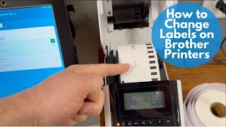 How to Change the Label Roll on a Brother Label Printer for Kids Church Check In [upl. by Sainana]