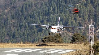 phaplu airport takeoff amp landing view runway view [upl. by Olleina247]