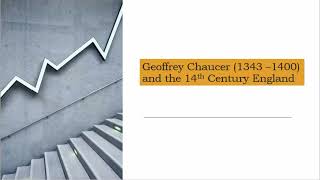 Geoffrey Chaucer13431400 and the 14th Century England  Dr Suchibrata Goswami [upl. by Eiliah101]