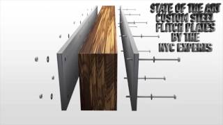 Allied Steel NYC Flitch Beam Flitch Plates Video [upl. by Emelun]