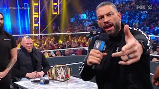 Brock Lesnar amp Roman Reigns WrestleMania Contract Signing  WWE Smackdown 22522 Full Segment [upl. by Gupta]