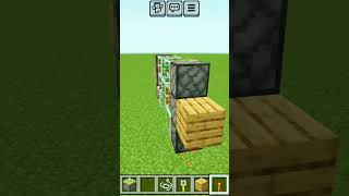 how to create an automatic door  Minecraft  bedrock [upl. by Arvind]