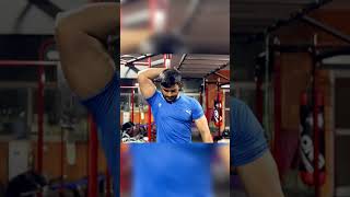 Long Head Exercises To Improve quotTricep Gains🔥jaishreeram fitnessmotivation triceps youtube [upl. by Emera356]