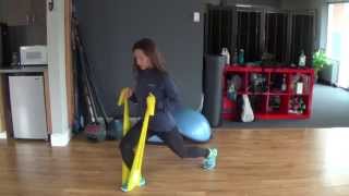 Resistance Band Exercises  Lunges [upl. by Axel]