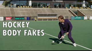 How to use body fakes in hockey  Hertzberger TV  Field Hockey tutorial [upl. by Aiekam]