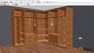 Closet Design Software  Cabinet Design Software  Pera 3D [upl. by Atronna]