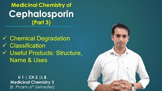 Cephalosporin Medicinal chemistry Part 03 Classification Structures IUPAC Name and Uses [upl. by Mulloy]