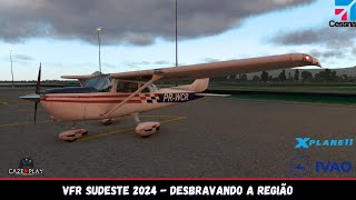 🔴VFR SUDESTE 2024  Desbravando a região  IVAO BR  C172 🔴 [upl. by Nosirrah]