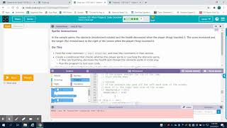 Codeorg Lesson 20 Side Scroller Assessment Bubbles 7 Sprite Interactions [upl. by Burrows]