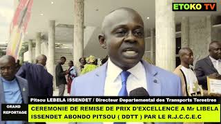 LIBELA ISSENDET PITSOU A REÇU UN PRIX D EXCELLENCE PAR LE RÉSEAU DES JOURNALISTE CONGOLAIS [upl. by Lombardo]