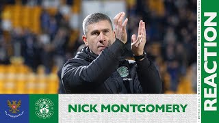 St Johnstone 1 Hibernian 0  Nick Montgomerys Reaction  cinch Premiership [upl. by Marleah253]