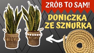 DIY Jak zrobić doniczkę ze sznurka 🌻 🧵 [upl. by Sivet]