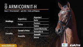 Armicornit H 2016 v Armitage x Cornet´s Prinz x Granulit wwwklattede [upl. by Arlena473]