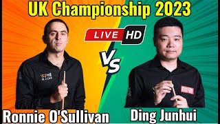 Ronnie OSullivan vs Ding Junhui UK Championship 2023 Final Live Match HD Session 1 [upl. by Aisnetroh]