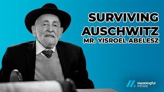 Surviving Auschwitz  Mr Yisroel Abelesz yomhashoah [upl. by Eibber]